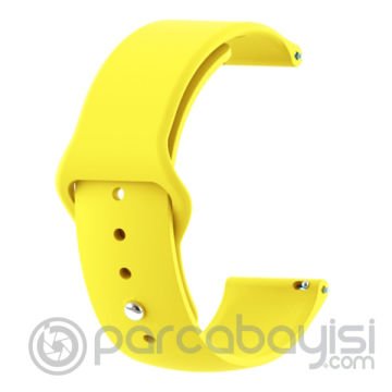 22MM Silikon Kayış Kordon Gear S3 Watch 4 -GT2 GT2E 46MM Kayış,Kordon Watch Active 2 22MM