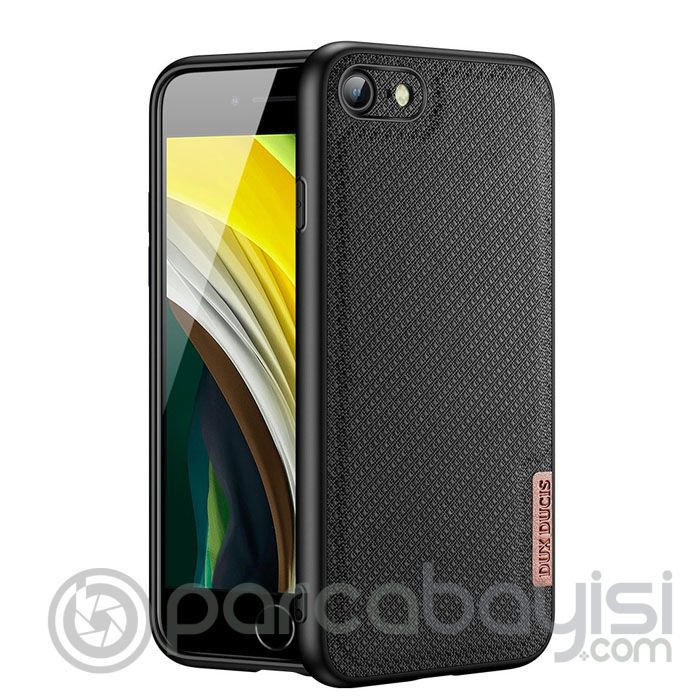Dux Ducis Fino Serisi İPhone SE 2020-2022 Kılıf Premium Dokuma Silikon Kılıf  iPhone 7 - 8-