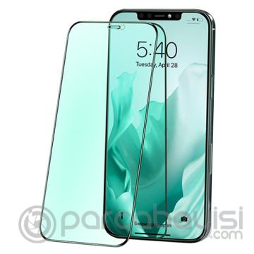 ALLY İPhone 12- 12 Pro 6.1 Anti -Blue Green Light Göz Korumalı Tempered Full Ekran Koruyucu