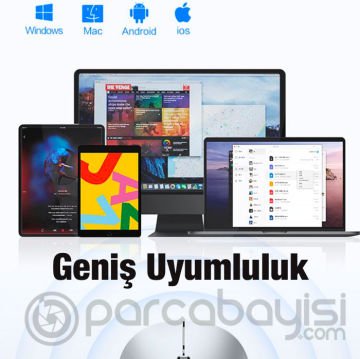 ALLY MC 502 Kablosuz 2.4 Bluetooth Mouse Type-C Şarjlı Premium