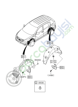 Kia Sportage Arka Paçalık Sağ Orjinal | 868423U001