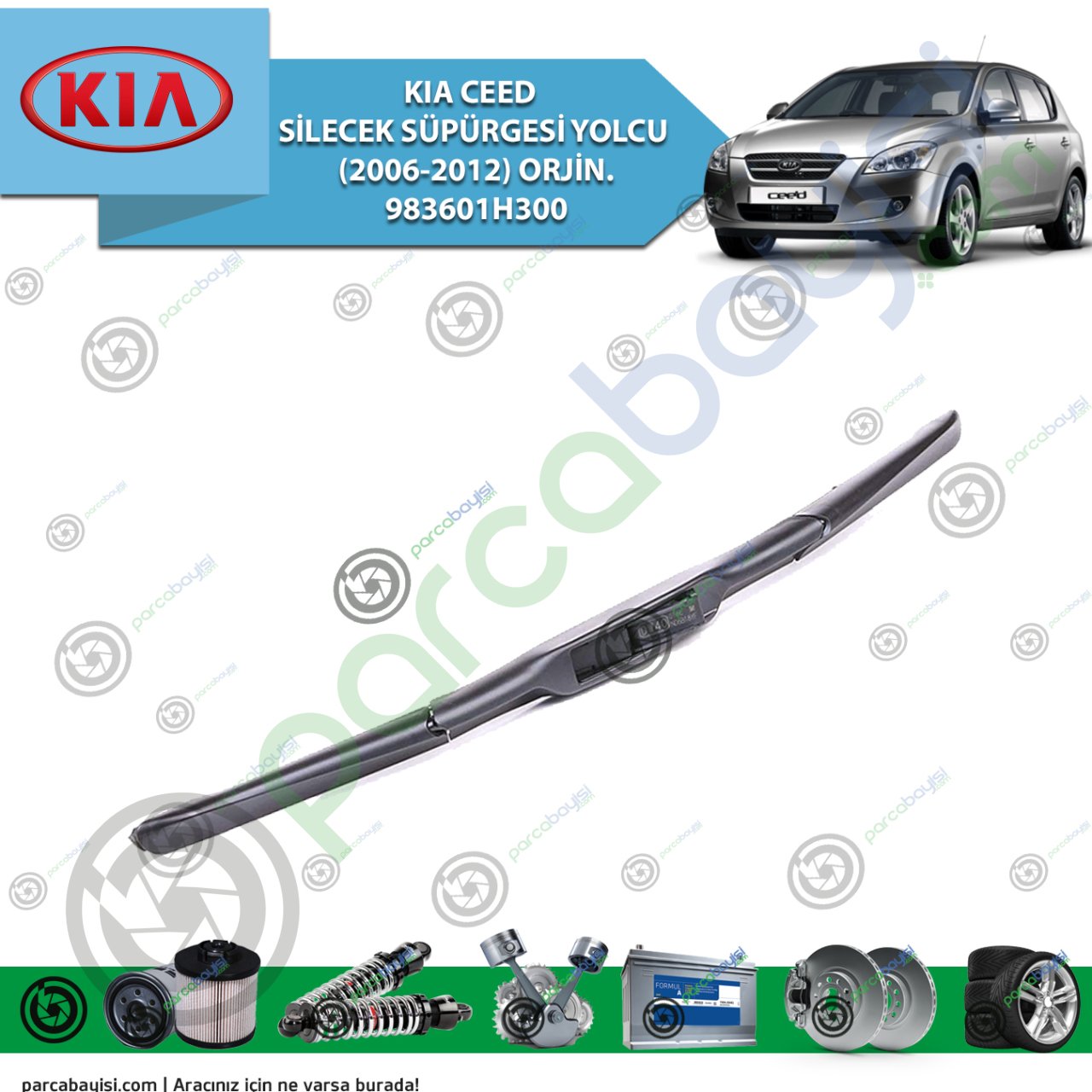 Kia Ceed Silecek Süpürgesi Yolcu (2006-2012) Orjin. 983601H300