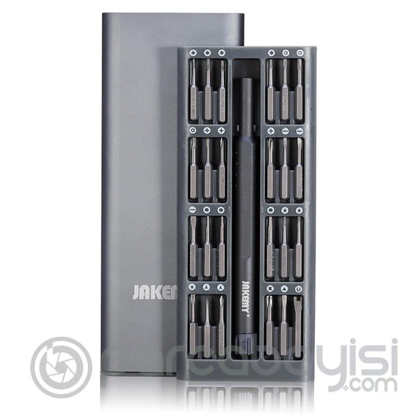 Jakemy Jm-8168 24 Parça Mıknatıslı  Çok Amçalı Tornavida Seti