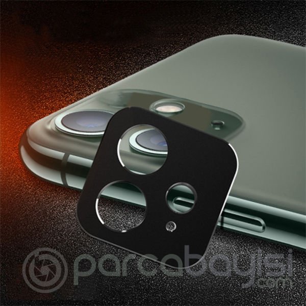 iPhone 11 6.1 3D Metal Kamera Koruyucu Metal Lens