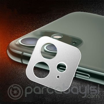 iPhone 11 6.1 3D Metal Kamera Koruyucu Metal Lens