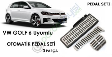 Volkswagen Golf 6 Otomatik Pedal Set Orjinal Style 3 Parça Geçmeli