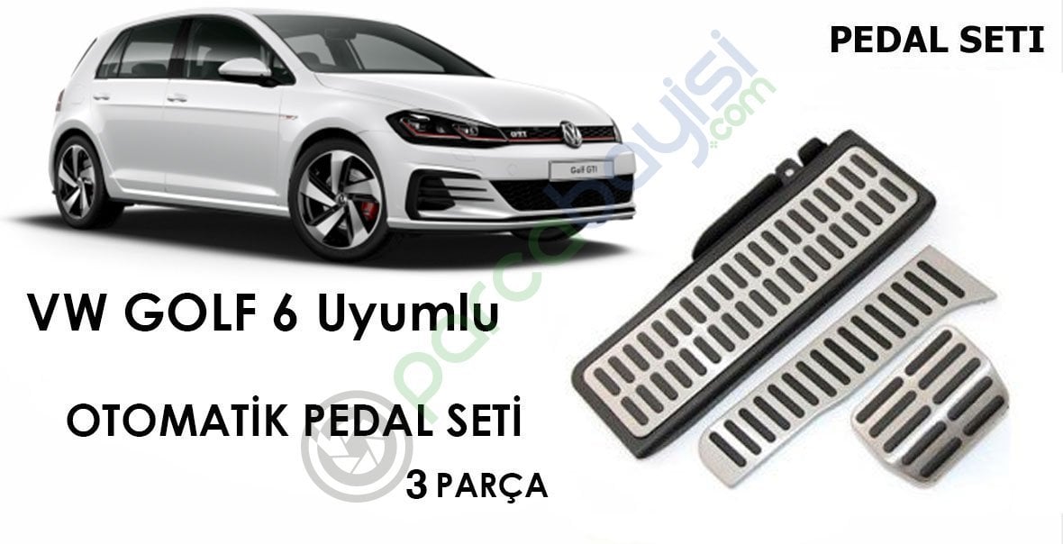 Volkswagen Golf 6 Otomatik Pedal Set Orjinal Style 3 Parça Geçmeli