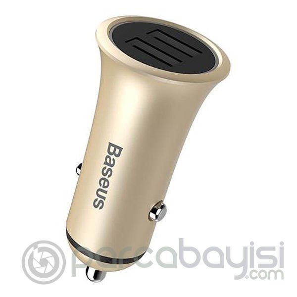 Baseus Trumpet Serisi 3.1A Çift Usb Girişli Metal Araç Şarjı