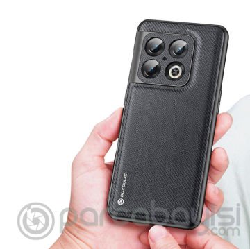 Dux Ducis Fino Serisi OnePlus 10 Pro Kılıf Premium Dokuma Silikon Kılıf