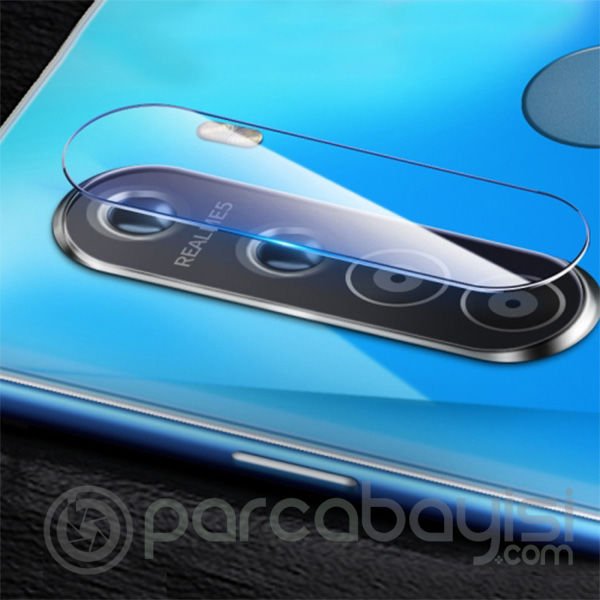 Realme 5  Pro Tempered Kamera Koruyucu Kırılmaz Cam