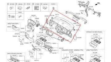 Kia Rio Torpido Komple Orjinal | 847101W100Hu
