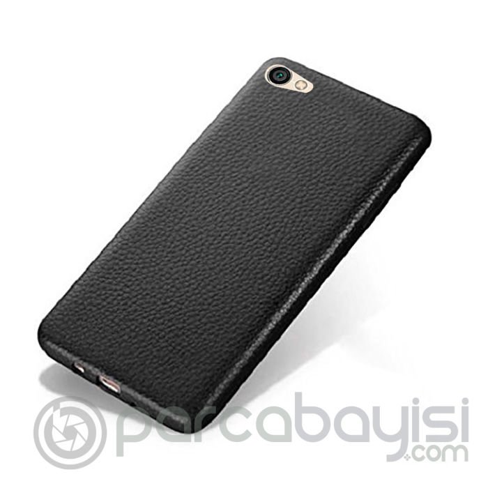 Xiaomi Redmi Note 5 Deri Dokulu Premium Fit Soft Silikon Kılıf