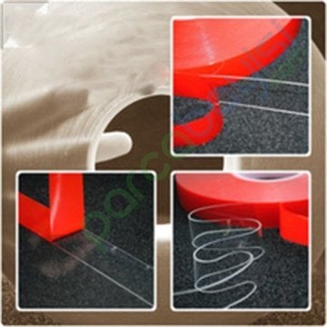 Çift Taraflı Silikon Bant 10Mm X 30 Metre Kaliteli İnce Model