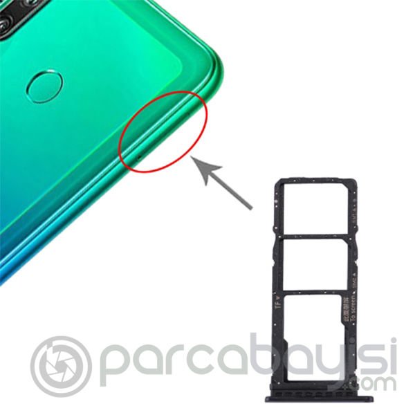 Huawei P40 Lite  Sim Hafıza Kart Kapağı Tutucu