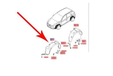 Kia Ceed Ön Çamurluk İç Davlumbaz Sol Orjinal | 868111H010