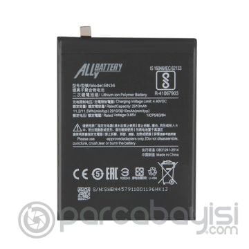 Xiaomi Bn36 Xiaomi Mi 6x ,A2 Pil Batarya