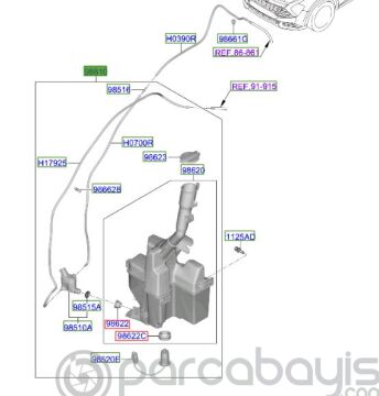 Kıa sportage cam su deposu orjınal 98610R2100
