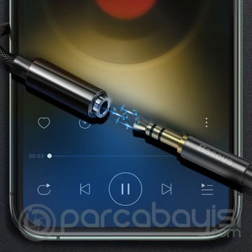 Baseus L3 iPhone İçin 3.5mm Kulaklık Ses Adaptörü