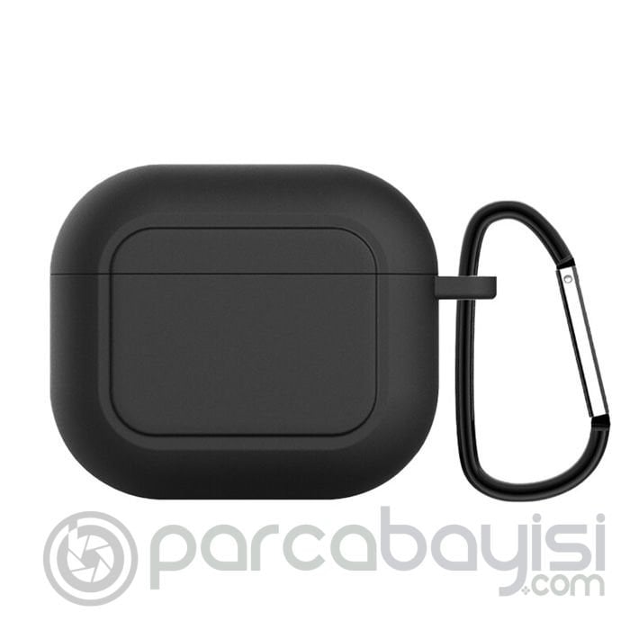 Ally Apple AirPods 3 için Kancalı Ultra İnce Silikon Kulaklık Kılıfı