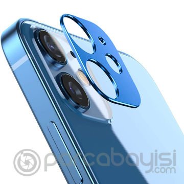 İPhone 12 3D Metal Kamera Koruyucu Metal Lens