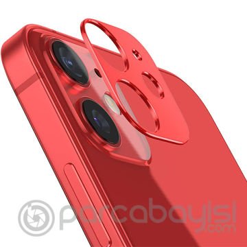 İPhone 12 3D Metal Kamera Koruyucu Metal Lens