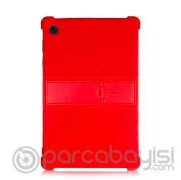 Ally SM Galaxy Tab A8 2021 10.5 (X200-X205) Kılıf Standlı Silikon Kılıf