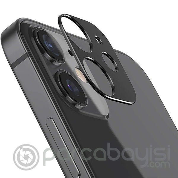İPhone 12 Mini 3D Metal Kamera Koruyucu Metal Lens