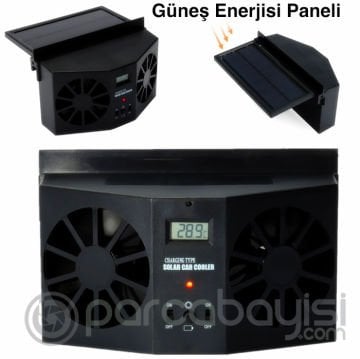 Ally R-8032 Güneş Enerjili Çift Fanlı Solar Oto Araç Havalandırma
