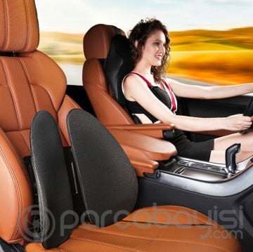 Ally Ergonomik Araba ve Ofis Koltuk Bel Yastığı Araç Arka Yastık Bel Desteği
