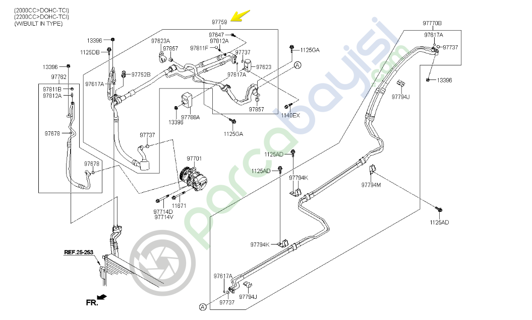 Sorento Klima Hortum Boru Kiti Orjinal | 97759C5080