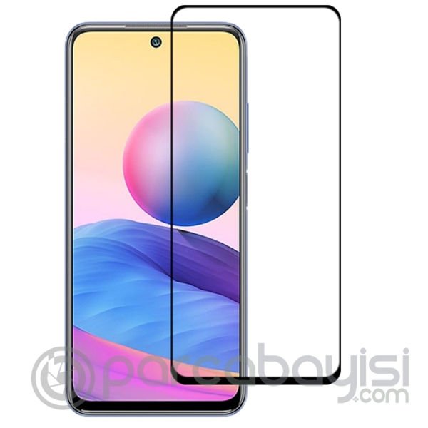 Xiaomi Redmi Note 10 Full Glue Full Kaplama Tempered Cam Ekran Koruyucu