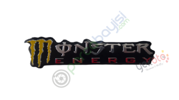 Monster Energy 3D Metal Logo Sticker 1 Adet