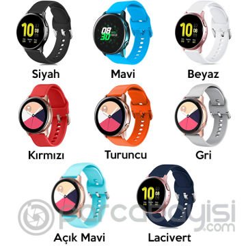 22MM Gear S3 Watch  4 -GT2 GT2E 46MM Kayış Kordon Silikon