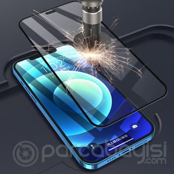 ALLY İPhone 12 Mini 5D Kavisli Full Tempered Cam Ekran Koruyucu