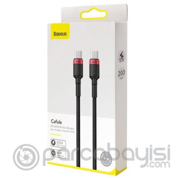 Baseus Cafule PD2.0 100W flash Şarj Usb Type-C Kablo (20V 5A) 2 Metre