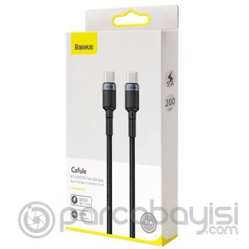 Baseus Cafule PD2.0 100W flash Şarj Usb Type-C Kablo (20V 5A) 2 Metre