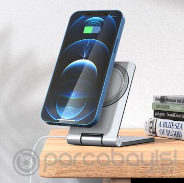 BlitzWolf BW-TS5 Çok Fonksiyonlu Magsafe Uyumlu Masaüstü Telefon Standı