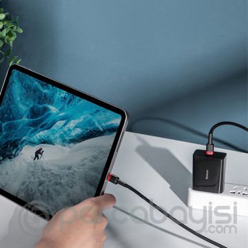 Baseus Cafule PD2.0 100W flash Şarj Usb Type-C Kablo (20V 5A) 2 Metre