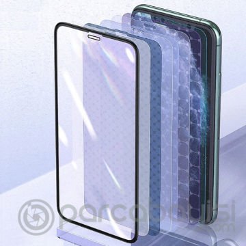 Baseus 0.25mm İPhone 11 PRO -XS -X 3D Curved Full Anti Blue Ekran Koruyucu