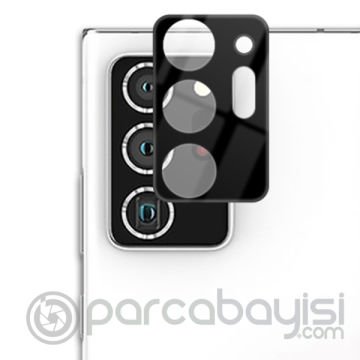 ALLY SM Galaxy Note 20 Ultra HD 3D Tempered Cam Kamera Koruyucu