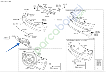 Kia Ceed Arka Tampon Alt Bakaliti Orjinal | 866901H500