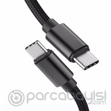 Ally Type C To Type C 3a Pd Halat Hızlı Şarj Data Kablosu 1m