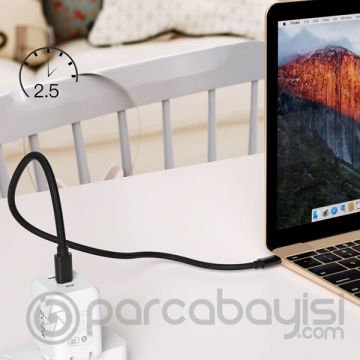 Ally Type C To Type C 3a Pd Halat Hızlı Şarj Data Kablosu 1m
