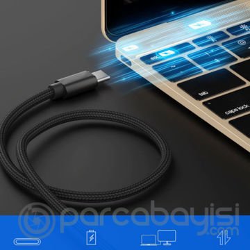 Ally Type C To Type C 3a Pd Halat Hızlı Şarj Data Kablosu 1m