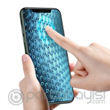Baseus 0.25mm İPhone 11 Pro-XS-X 3D Curved Privacy Gizlili Cam Ekran Koruyucu