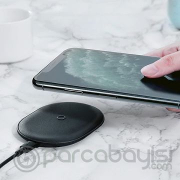 Baseus Cobble 15W wireless Kablosuz Şarj Cihazı İPhone 12-11,XS MAX XR 8