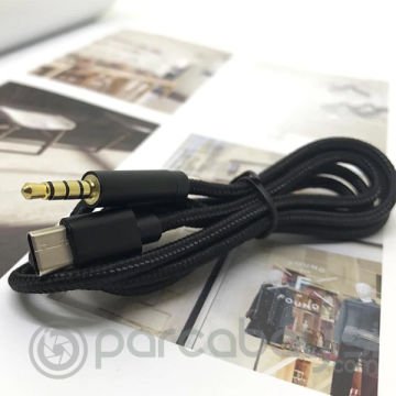 Ally Halat Usb Type-C To 3.5mm Aux Kablo Type C Araç Muzik Kablosu