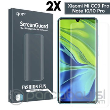 Gor Xiaomi Mi Note 10 Pro CC9 Pro 3d Kavisli Full Ekran Koruyucu 2 Adet Set