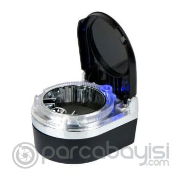 Ally SD-1201 Led Işıklı Kapaklı Araç Küllük Oto Araba Kül Tablası