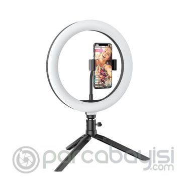 BlitzWolf BW-SL3 Telefon Tutucu 10inch Ring Light Selfie Işığı Youtuber Tripod